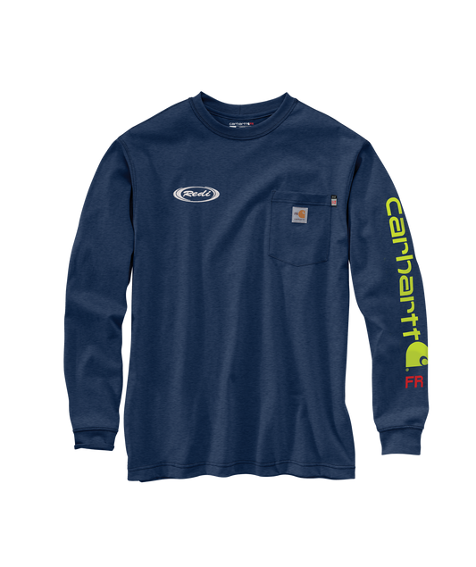 Carhartt ® Men's Flame Resistant Force Loose Fit Lightweight Long-sleeve Logo Graphic T-Shirt